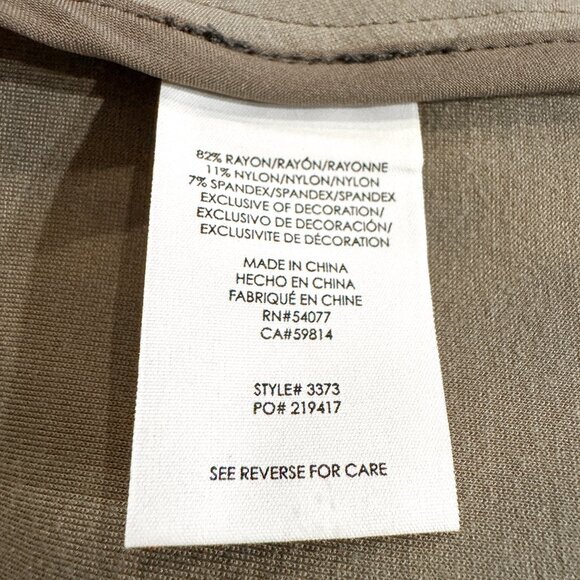 CAbi Jungle Jacket Leopard Print Stretch Blazer Black and Gray Women's Size 2 - Picture 7 of 9